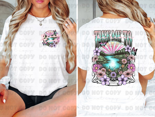 River time front and back set  *DREAM TRANSFER* DTF