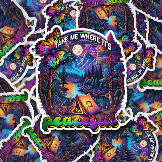 Take me where Die cut sticker 3-5 Business Day TAT