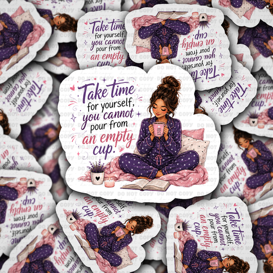 DS 3285 - Take time for yourself Die Cut sticker