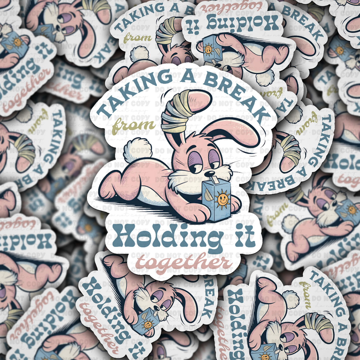 DC 2023 - Taking a break from holding it together Die Cut Sticker