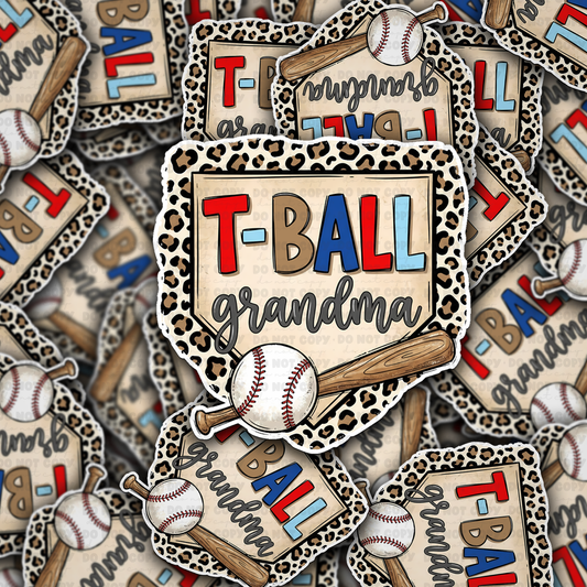 DS 2758 - T ball grandma Die Cut sticker