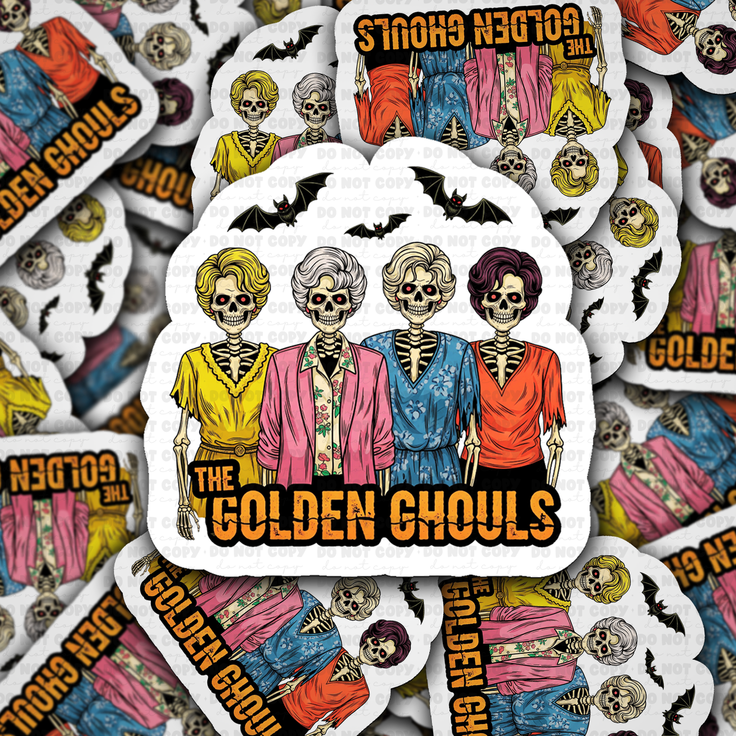 DC 2086 - The Golden Ghouls Die Cut Sticker
