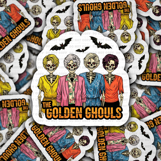 DC 2086 - The Golden Ghouls Die Cut Sticker