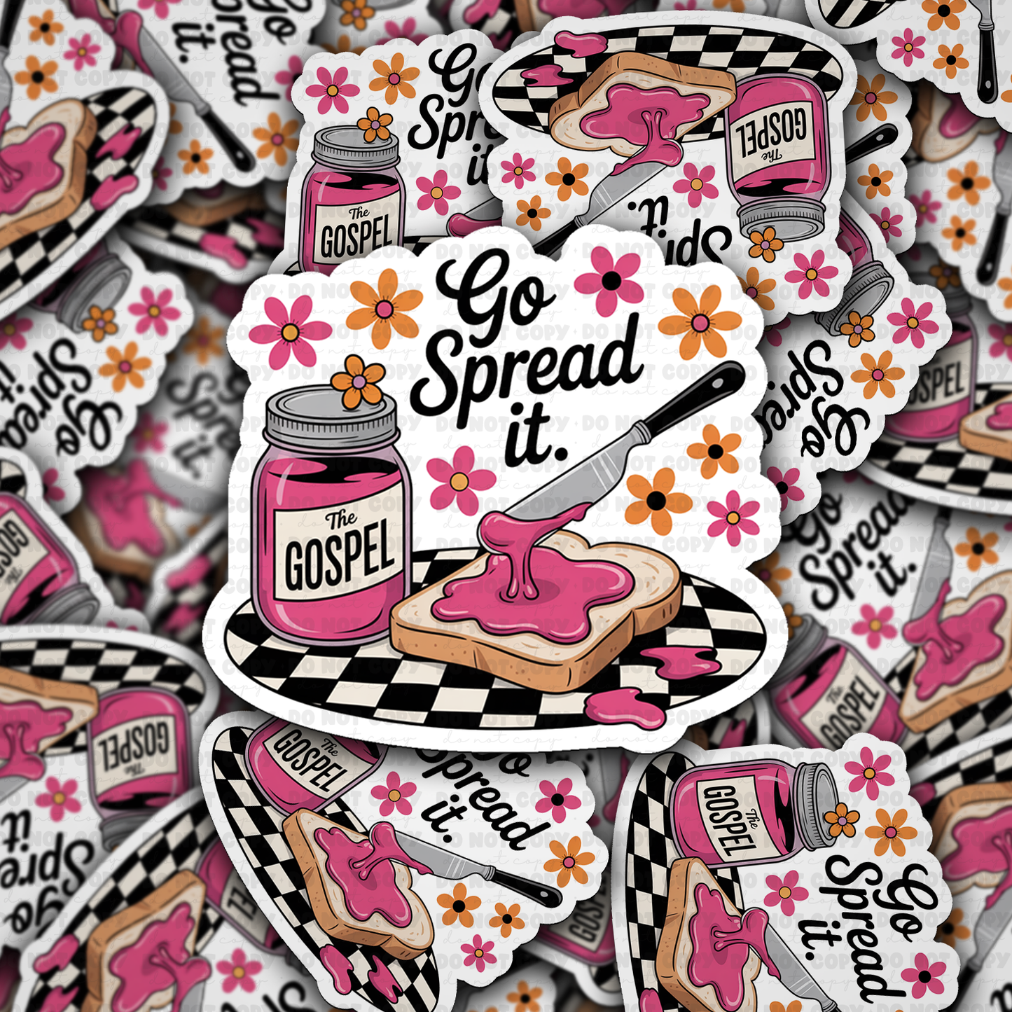 DC 2007 - The gospel go spread it Die Cut Sticker