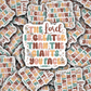 DC610 The lord is greater than the giants  Die cut sticker 3-5 Business Day TAT