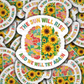 DS 3018 - The Sun Will Rise Die Cut sticker