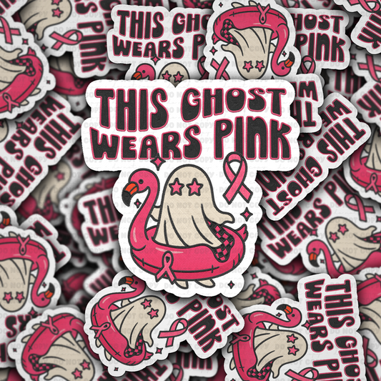 DC 2112 - This Ghost wears pink Die Cut Sticker