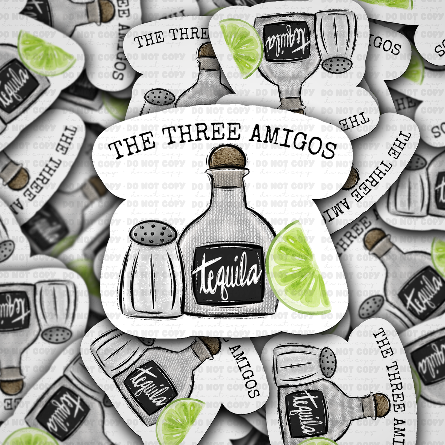 DS 2852 - The three amigos Die Cut sticker