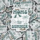 DS 2820 - Tired moms summer club Die Cut sticker