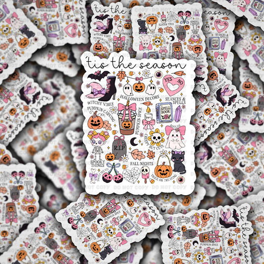 DC 2044 - Tis the season Halloween Die Cut Sticker