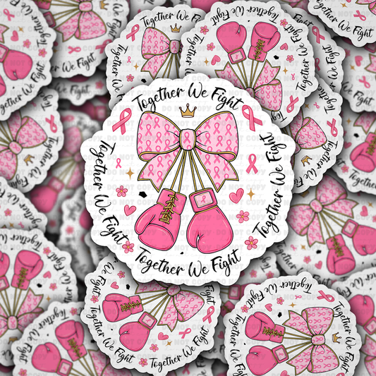 DC 2069 - Together we fight cancer Die Cut Sticker