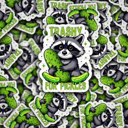 DC 2051 - Trashy for pickles Die Cut Sticker