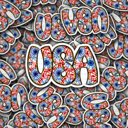 DC 1815 - USA Patriotic Die Cut Sticker