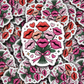 DS - 2434 Valentine lip bouquet Die Cut Sticker