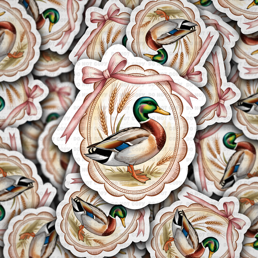DS 2889 - Vintage Duck Die Cut sticker