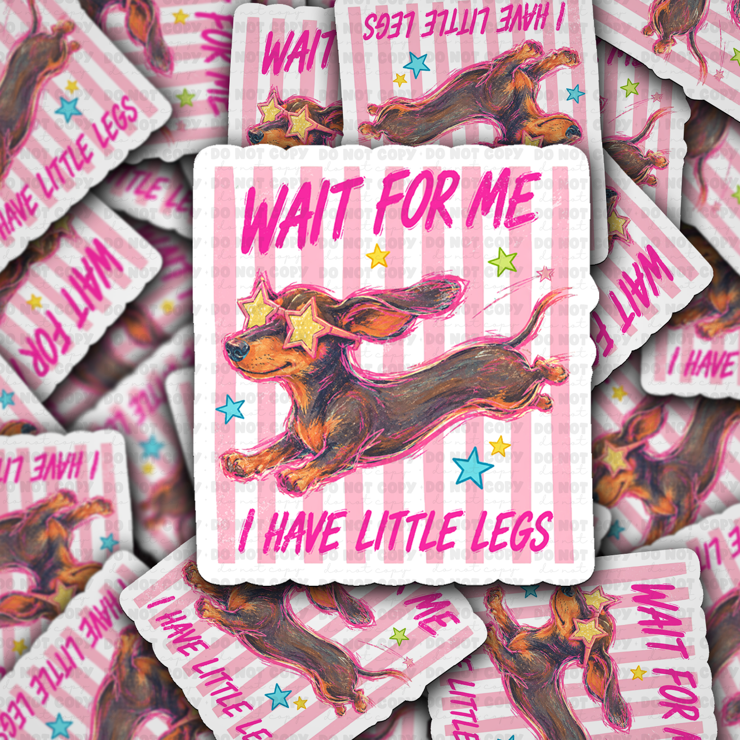 DS 3237 - Wait For Me Die Cut sticker