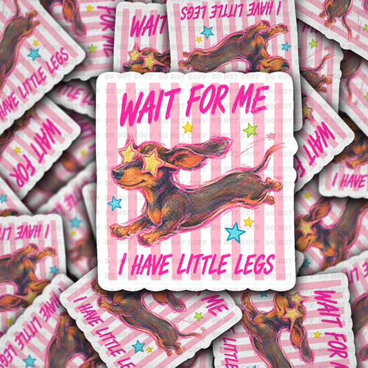 DS 3237 - Wait For Me Die Cut sticker