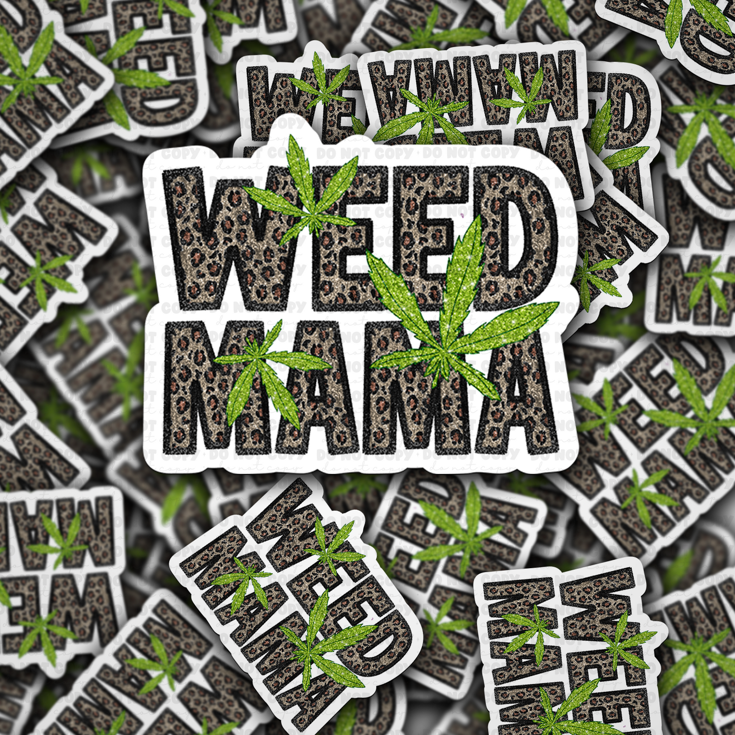 DC 1590 - Weed Mama Die Cut Sticker