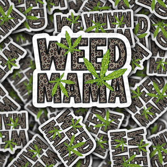 DC 1590 - Weed Mama Die Cut Sticker