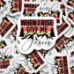 dc464 When I rise give me Jesus Die cut sticker 3-5 Business Day TAT