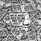 why be moody Die cut sticker 3-5 Business Day TAT