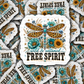 DS 3262 - wild and untamed Die Cut sticker