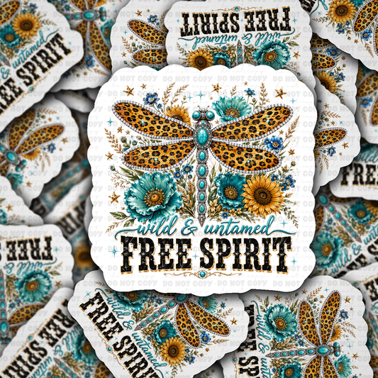 DS 3262 - wild and untamed Die Cut sticker