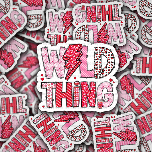 DC 2358 - Wild thing Die Cut Sticker