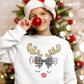 Christmas reindeer with bow  *DREAM TRANSFER* DTF
