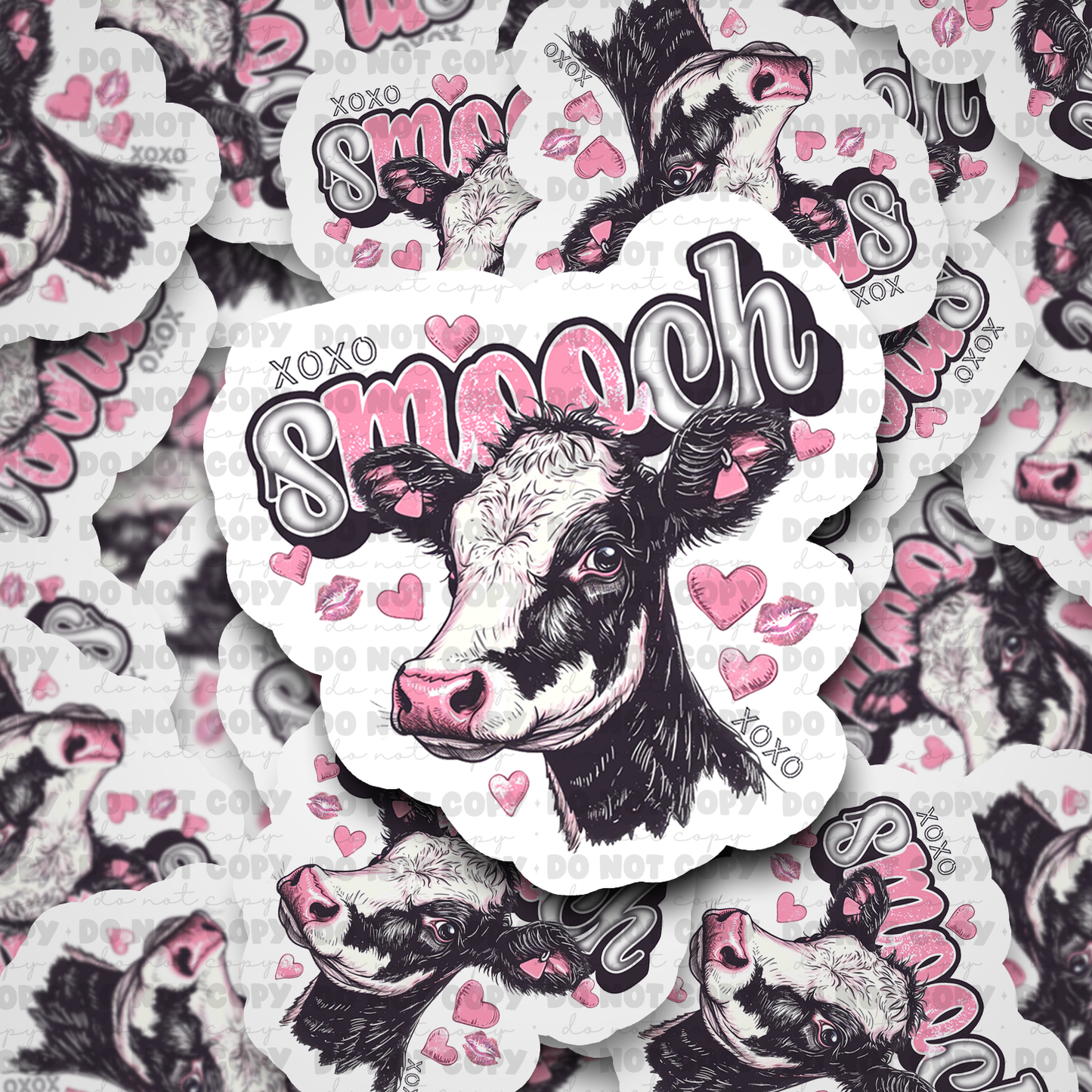DC648 XoXo Smooch Die cut sticker 3-5 Business Day TAT