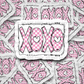 DC576 XOXO sticker Die cut sticker 3-5 Business Day TAT