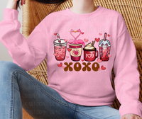 Xoxo coffee cups with flamingos *DREAM TRANSFER* DTF