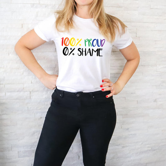 100% proud 0% shame pride 