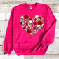 Skeleton heart with roses *DREAM TRANSFER* DTF