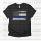 We support our police flag horizontal *DREAM TRANSFER* DTF