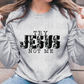 Try Jesus not me black leopard *DREAM TRANSFER* DTF