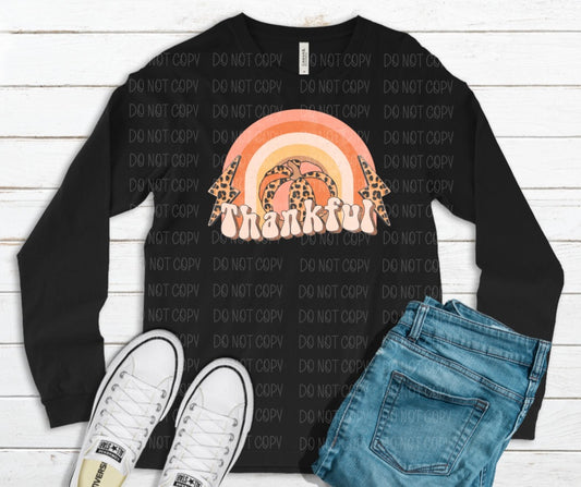 Leopard pastel rainbow thankful *DREAM TRANSFER* DTF