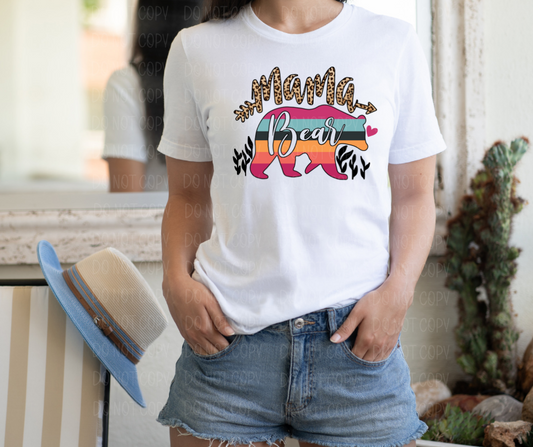 Mama bear leopard stripe *DREAM TRANSFER* DTF