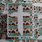 Cross cow print Die cut sticker 3-5 Business Day TAT