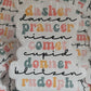 Dasher dancer prancer vixen comet cupid donner blitzen rudolph Die cut sticker 3-5 Business Day TAT