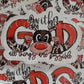 With God all things are possible reindeer Christmas Die cut sticker 3-5 Business Day TAT