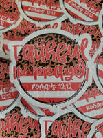 Faithful in prayer religious Die cut sticker 3-5 Business Day TAT