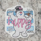 Jolly happy soul snowman Die cut sticker 3-5 Business Day TAT.
