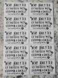 Why are you so obsessed with shopping small just kidding love ya thermal stickers 50 OR 100 count
