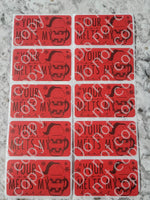 Your support melts my heart Christmas Thermal sticker 50 OR 100 count