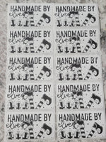 Handmade by elves Christmas Thermal sticker 50 OR 100 count