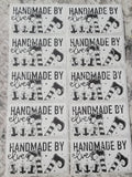 Handmade by elves Christmas Thermal sticker 50 OR 100 count