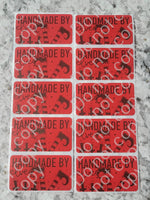 Handmade by elves Christmas Thermal sticker 50 OR 100 count