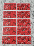 Handmade by elves Christmas Thermal sticker 50 OR 100 count