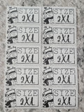 Snowman winter Christmas White *CHOOSE YOUR SIZE* stickers 50 OR 100 count